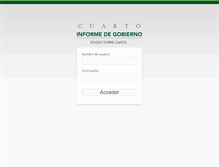 Tablet Screenshot of cuartoinforme.tamaulipas.gob.mx