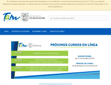 Tablet Screenshot of formateenlinea.tamaulipas.gob.mx
